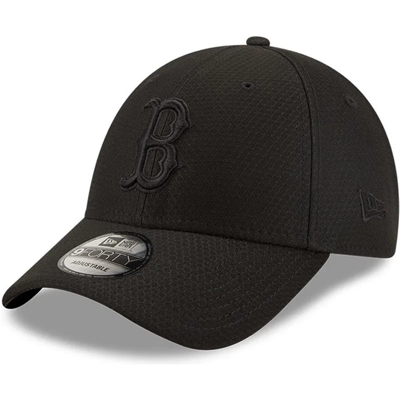 shapka-izvita-cherna-snapbek-9forty-mono-team-colour-na-boston-red-sox-mlb-ot-new-era