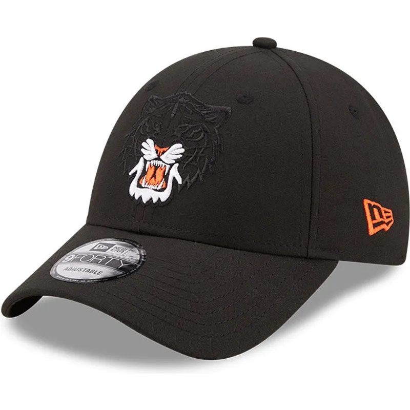 shapka-izvita-cherna-snapbek-9forty-elemental-na-detroit-tigers-mlb-ot-new-era