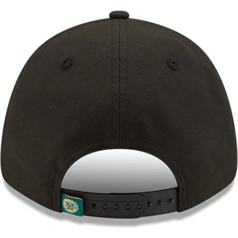 shapka-izvita-cherna-snapbek-9forty-elemental-na-oakland-athletics-mlb-ot-new-era