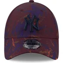shapka-izvita-chervena-reguliruem-9forty-ray-scape-na-new-york-yankees-mlb-ot-new-era