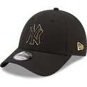 shapka-izvita-cherna-reguliruem-9forty-black-and-gold-na-new-york-yankees-mlb-ot-new-era