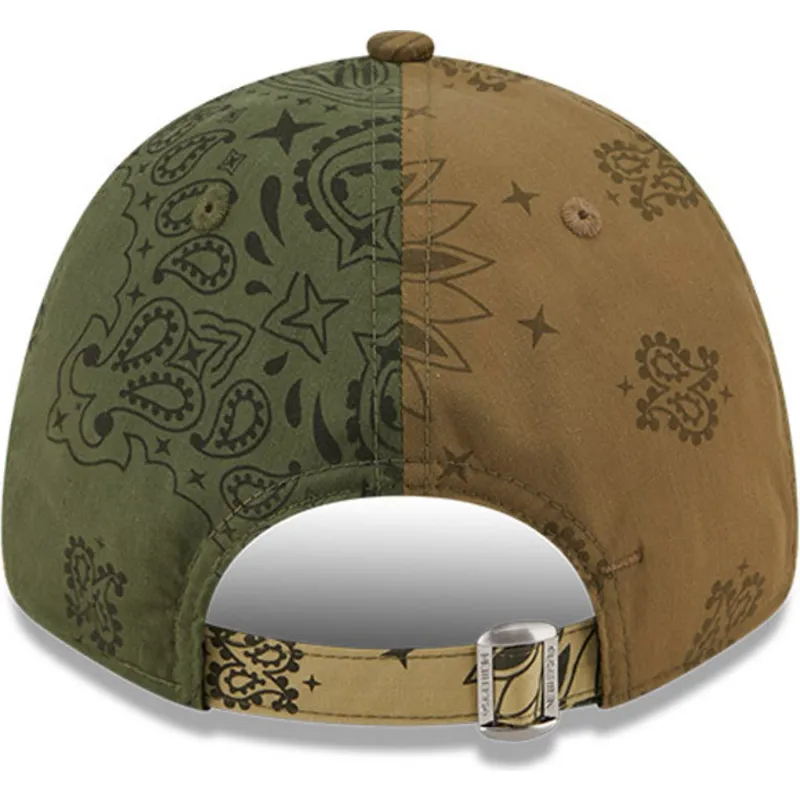 shapka-izvita-zelena-reguliruem-9forty-paisley-print-na-new-york-yankees-mlb-ot-new-era