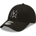 new-era-new-york-yankees-mlb-9forty-camo-infill-verstellbare-schwarze-kappe-mit-gebogenem-schirm