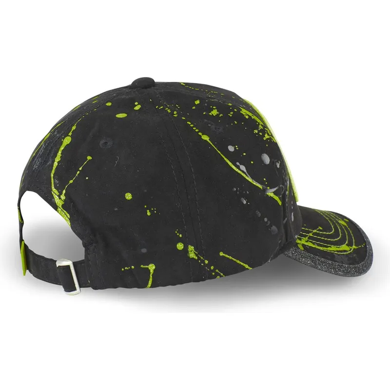 schwarze-und-grune-verstellbare-curved-cap-tag-ric-rick-und-morty-von-capslab