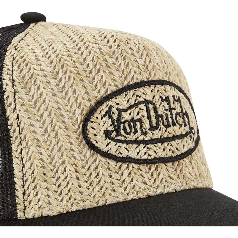 trucker-kasket-brun-og-sort-paille-fra-von-dutch