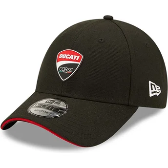 schwarze-gebogene-verstellbare-9forty-repreve-ducati-corse-motogp-kappe-von-new-era