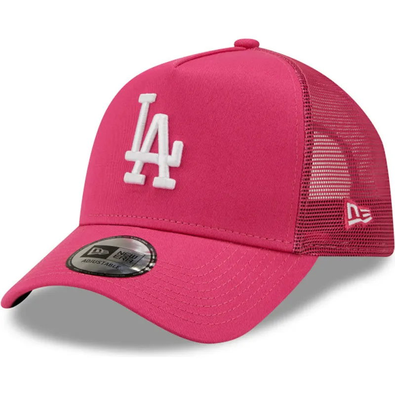shapka-izvita-traker-roza-snapbek-a-frame-tonal-mesh-na-los-angeles-dodgers-mlb-ot-new-era