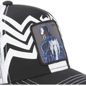 capslab-marvel-comics-venom-mar3-ven1-schwarze-und-weisse-trucker-kappe