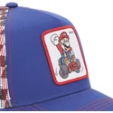 blaue-trucker-kappe-mario-kart-smk-mar2-super-mario-bros-von-capslab