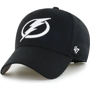 Tampa Bay Lightning NHL 47 Brand sort justerbar MVP kasket med buet skygge
