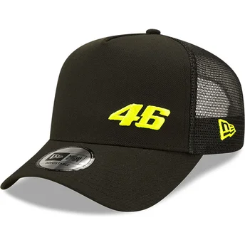shapka-izvita-traker-cherna-snapbek-a-frame-repreve-flawless-na-valentino-rossi-vr46-motogp-ot-new-era