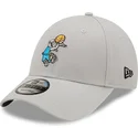 new-era-9forty-verstellbare-graue-curved-cap-bugs-bunny-looney-tunes-character-sports