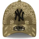 shapka-izvita-zelena-reguliruem-9forty-paisley-print-na-new-york-yankees-mlb-ot-new-era