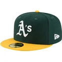 shapka-ploska-zelena-prilepnala-59fifty-ac-perf-na-oakland-athletics-mlb-ot-new-era