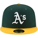 new-era-ploska-kozirka-59fifty-ac-perf-oakland-athletics-mlb-zelena-i-zhlta-prilepnala-shapka