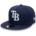 shapka-ploska-tmnosin-prilepnala-59fifty-ac-perf-na-tampa-bay-rays-mlb-ot-new-era