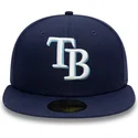 shapka-ploska-tmnosin-prilepnala-59fifty-ac-perf-na-tampa-bay-rays-mlb-ot-new-era