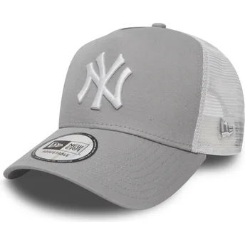 shapka-izvita-siv-snapbek-za-deca-a-frame-clean-na-new-york-yankees-mlb-ot-new-era