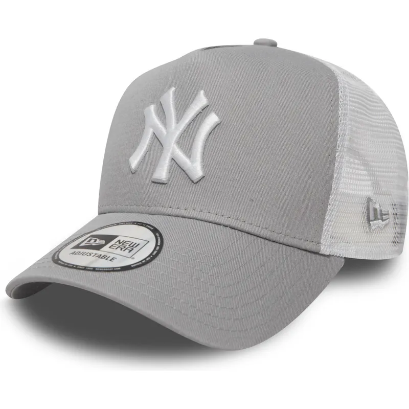shapka-izvita-siv-snapbek-za-deca-a-frame-clean-na-new-york-yankees-mlb-ot-new-era