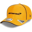 new-era-mclaren-racing-formel-1-9fifty-stretch-snap-orange-kinder-snapback-kappe-mit-gebogenem-schirm