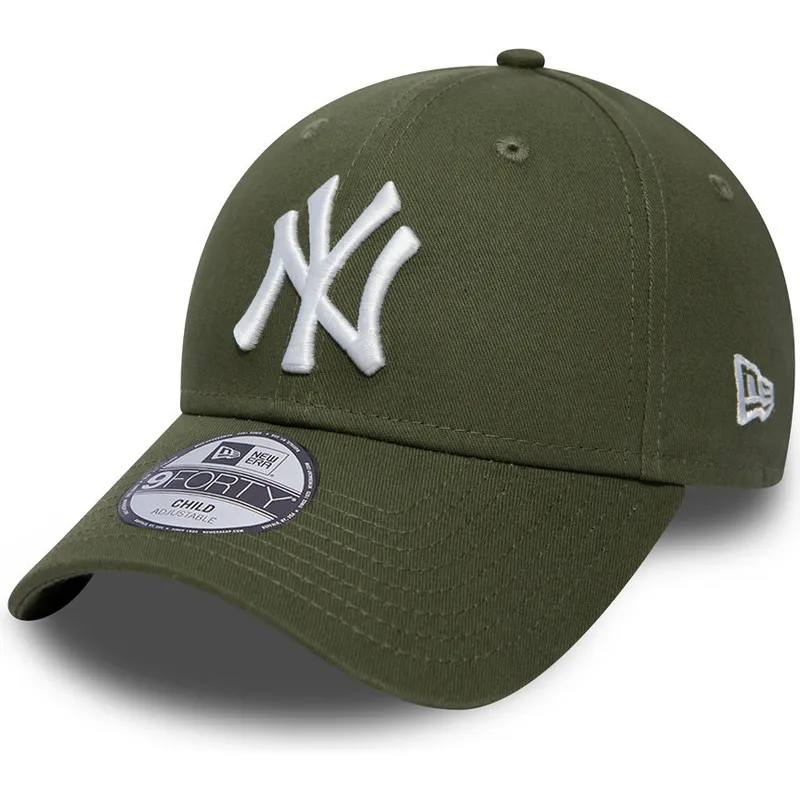 shapka-izvita-zelena-reguliruem-za-deca-9forty-league-essential-na-new-york-yankees-mlb-ot-new-era