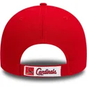 rote-verstellbare-gebogene-9forty-the-league-kappe-der-st-louis-cardinals-mlb-von-new-era