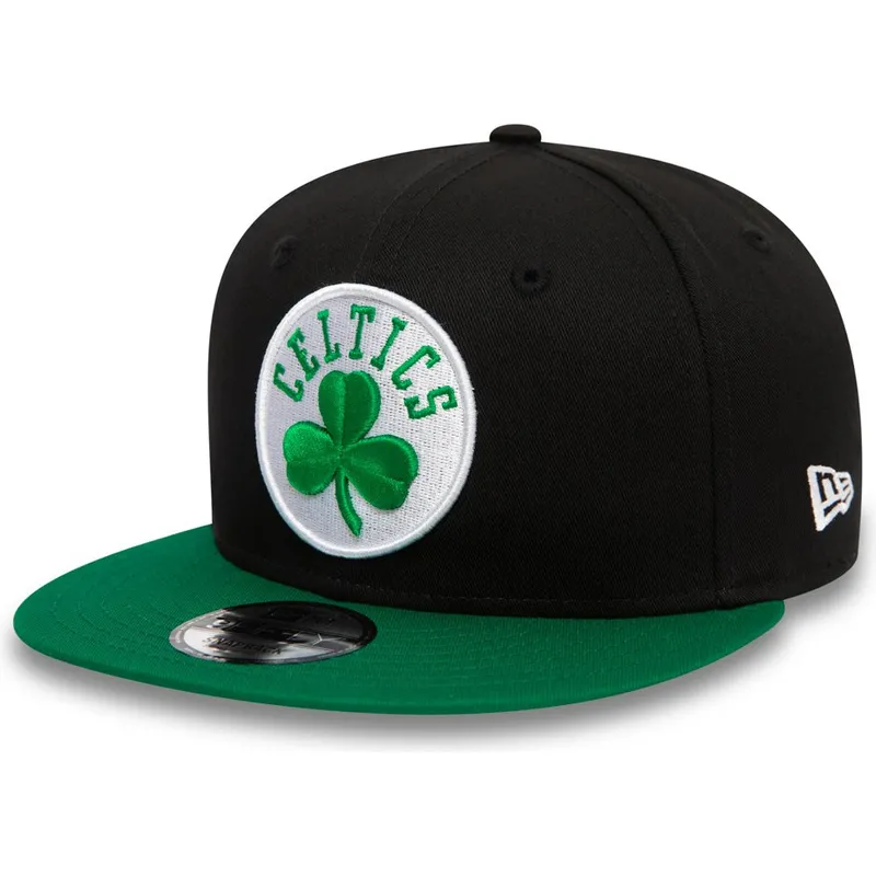shapka-ploska-cherna-snapbek-9fifty-na-boston-celtics-nba-ot-new-era