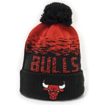 Chicago Bulls NBA New Era sort og rød hue med kvast Sport Cuff