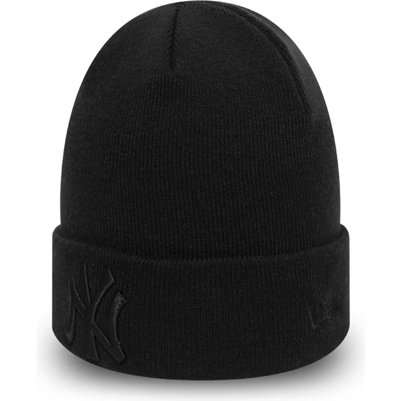 sort-kasket-med-sort-logo-essential-cuff-fra-new-york-yankees-mlb-af-new-era