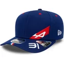 gorra-curva-azul-snapback-9fifty-stretch-snap-esteban-ocon-de-alpine-formula-1-renault-de-new-era