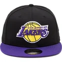 schwarze-und-violette-flache-snapback-kappe-9fifty-der-los-angeles-lakers-nba-von-new-era