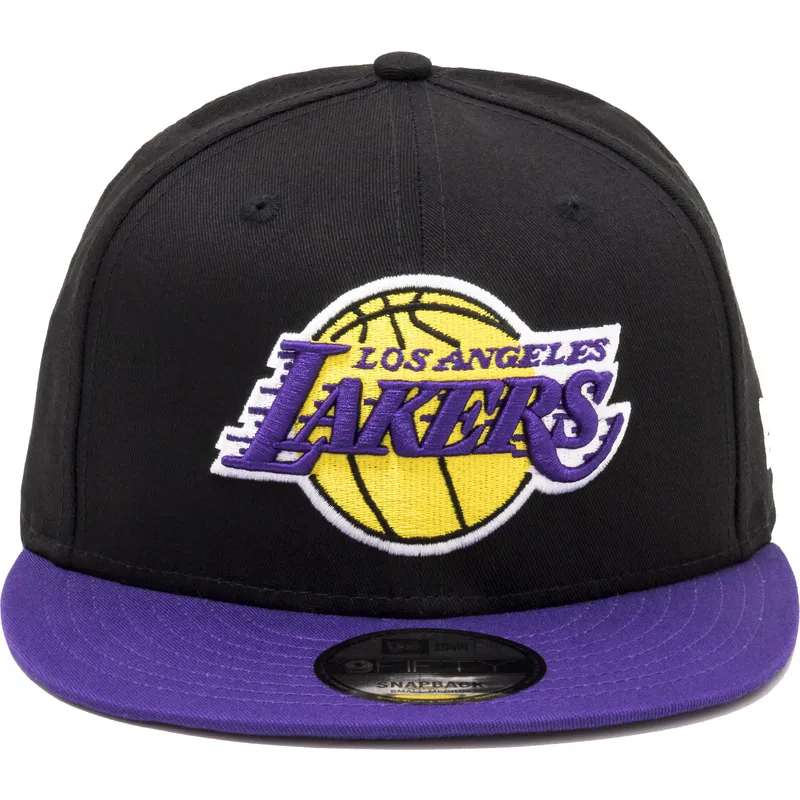 shapka-ploska-cherna-snapbek-9fifty-na-los-angeles-lakers-nba-ot-new-era