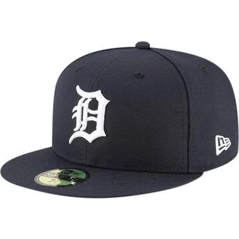 Flad marineblå tilpasset 59FIFTY AC Perf kasket fra Detroit Tigers MLB af New Era