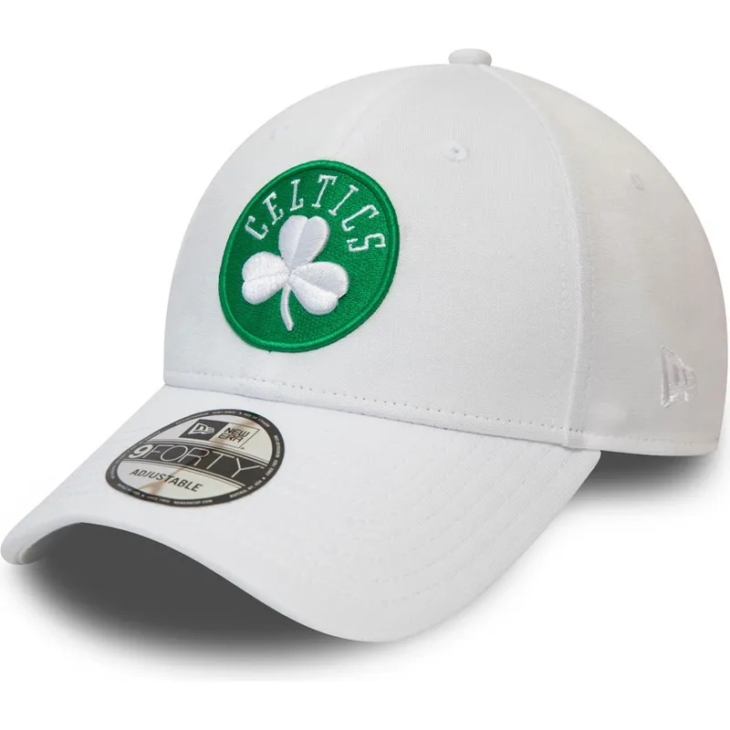 shapka-izvita-byala-reguliruem-9forty-shadow-tech-na-boston-celtics-nba-ot-new-era