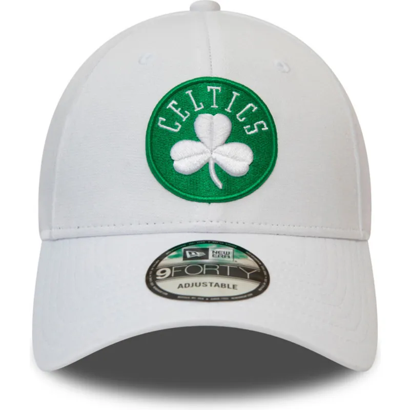 shapka-izvita-byala-reguliruem-9forty-shadow-tech-na-boston-celtics-nba-ot-new-era