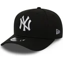 shapka-izvita-cherna-snapbek-9fifty-stretch-snap-na-new-york-yankees-mlb-ot-new-era