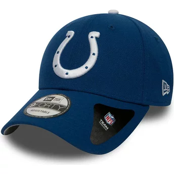 New Era Curved Brim 9FORTY The League Indianapolis Colts NFL Blue and White Adjustable Cap