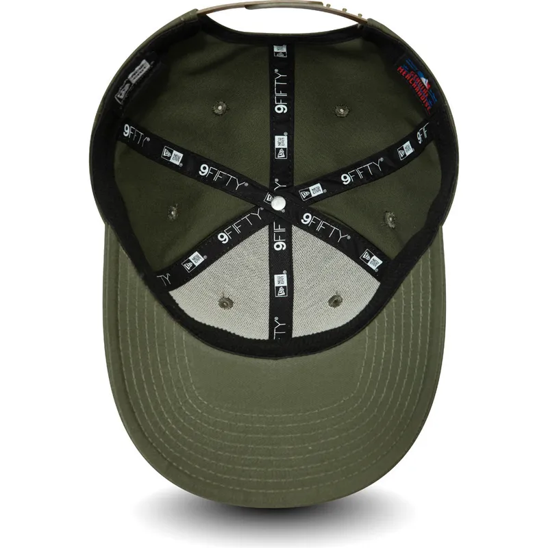 shapka-izvita-zelena-snapbek-9fifty-stretch-snap-league-essential-na-new-york-yankees-mlb-ot-new-era