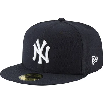 Шапка плоска тъмносин прилепнала 59FIFTY AC Perf на New York Yankees MLB от New Era