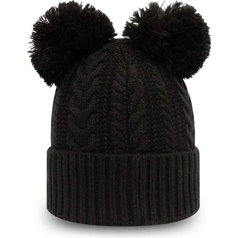 shapka-pompon-cherna-doble-knit-cuff-na-new-york-yankees-mlb-ot-new-era