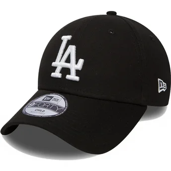 shapka-izvita-cherna-reguliruem-za-deca-9forty-league-essential-na-los-angeles-dodgers-mlb-ot-new-era