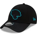 schwarze-gebogene-snapback-kappe-9forty-stretch-snap-sideline-road-der-jacksonville-jaguars-nfl-von-new-era