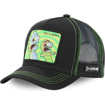 trucker-cap-schwarz-rick-und-morty-psy2-von-capslab