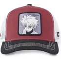 capslab-kir2-hunter-x-hunter-killua-zoldyck-rote-weisse-und-schwarze-trucker-kappe