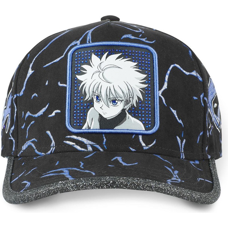 Casquette courbée noire et bleue ajustable Killua Zoldyck TAG KIR1