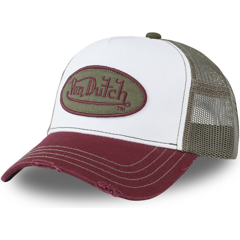 von dutch white trucker hat