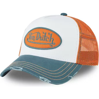 Von Dutch SUM HUN White, Orange and Blue Trucker Hat