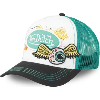 Trucker-Cap weiß, grün und schwarz PAT GRE von Von Dutch
