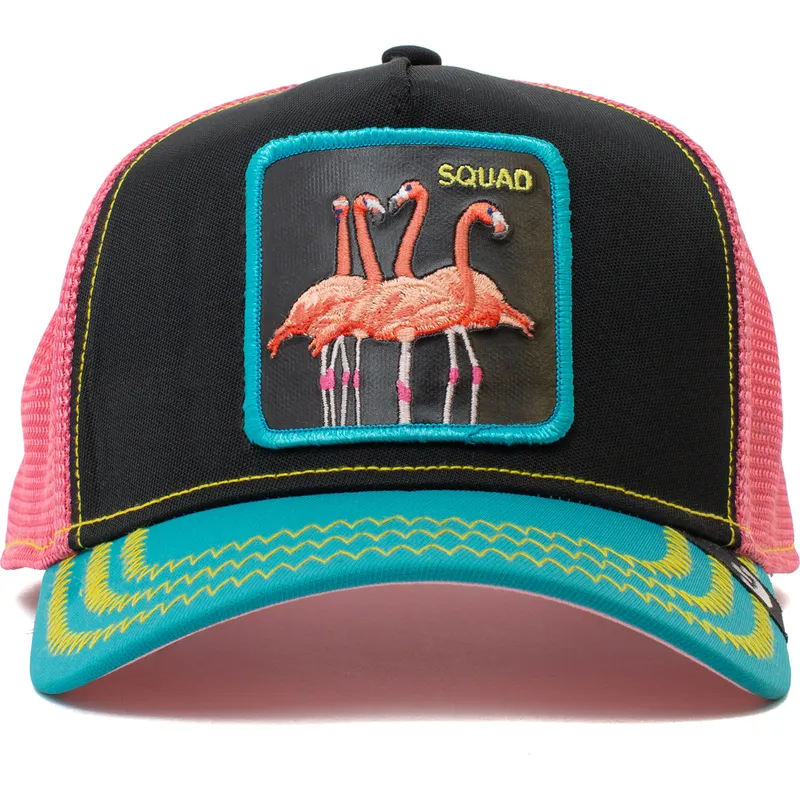 shapka-izvita-traker-cherna-snapbek-rosa-squad-flamingoals-the-farm-ot-goorin-bros