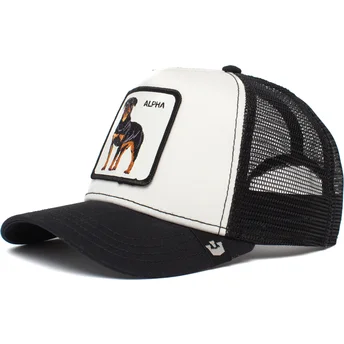 shapka-izvita-traker-byala-snapbek-alpha-dog-the-farm-ot-goorin-bros